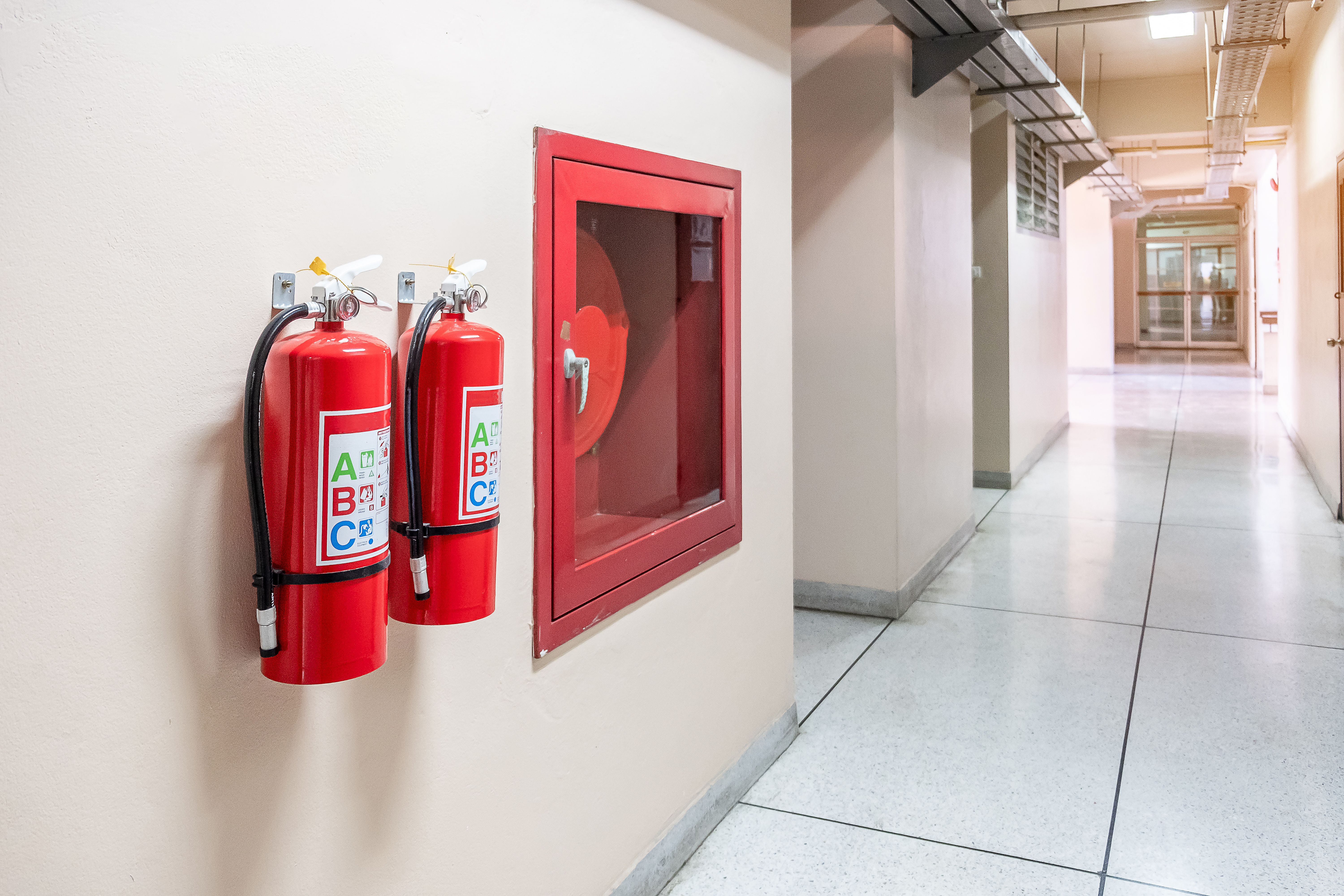fire-extinguisher-system-wall-background-powerful-emergency-equipment-industrial