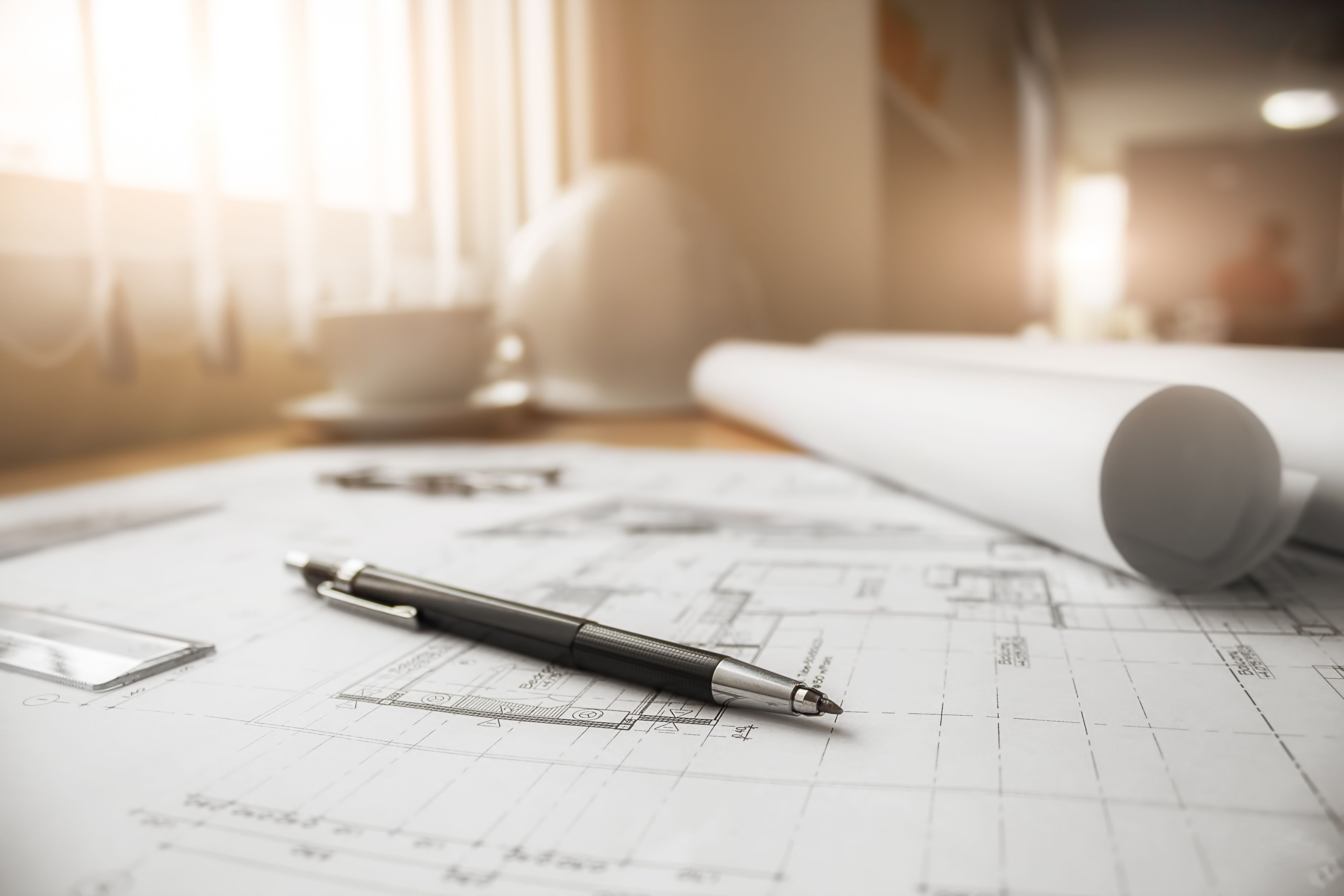 image-engineering-objects-workplace-top-view-construction-concept-engineering-tools-vintage-tone-retro-filter-effect-soft-focus-selective-focus